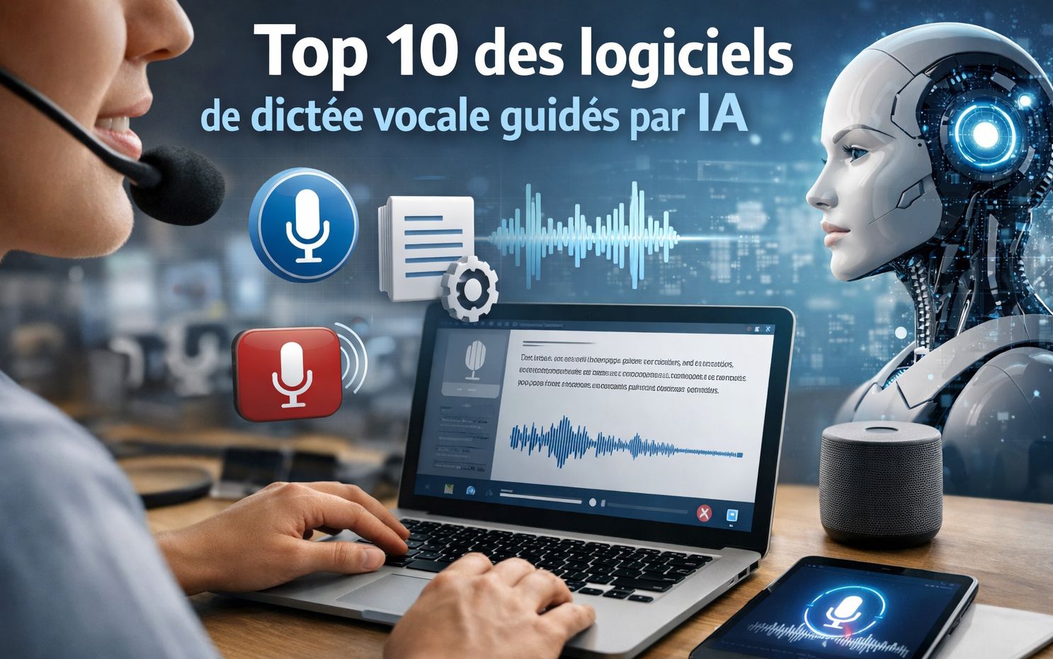 Top 10 des logiciels de dictée vocale guidés par IA en 2026