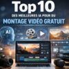 Top 10 des meilleures IA pour du montage vidéo gratuit en 2026